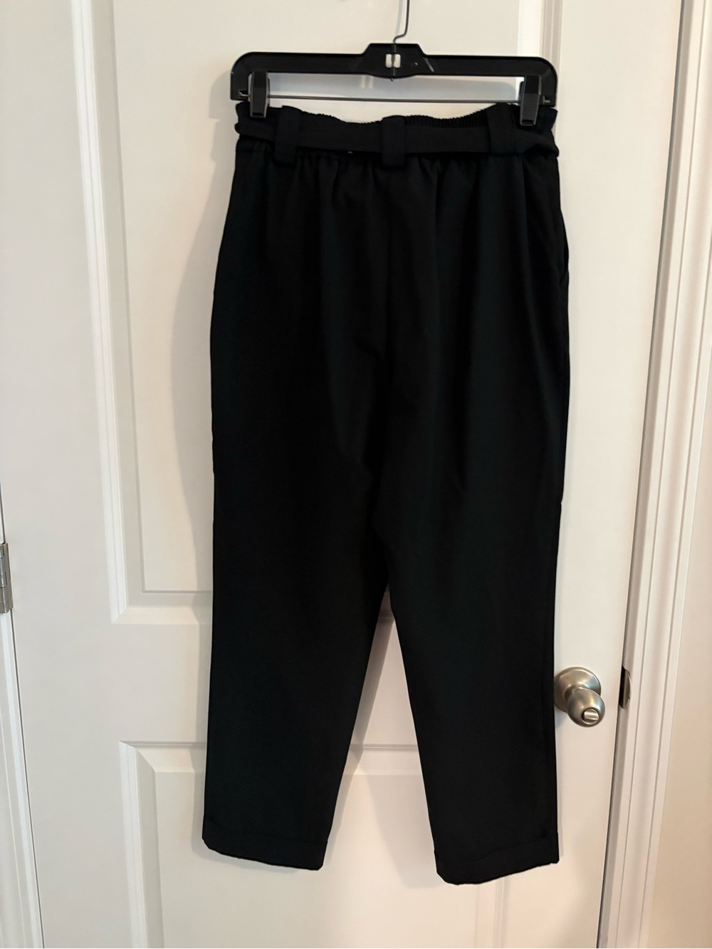 Rachel Zoe Black Paperbag Waist Trousers